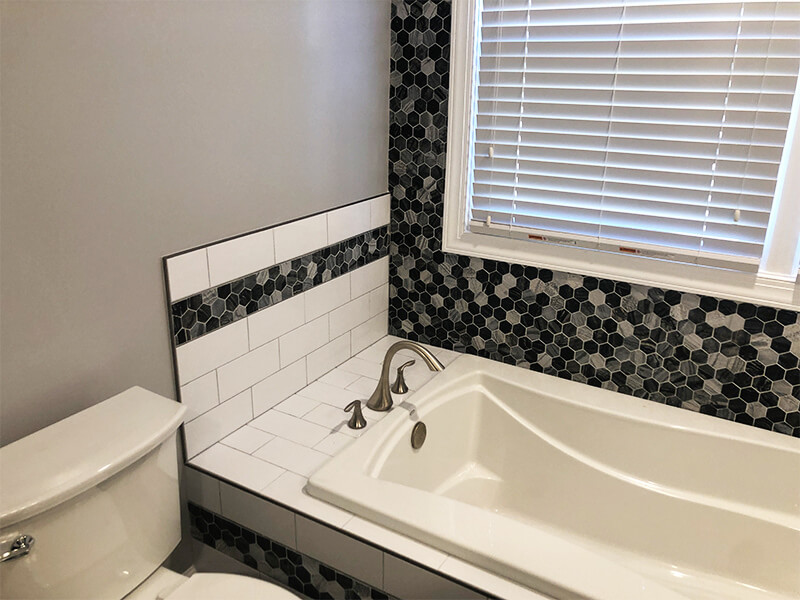 white bathroom remodel tub