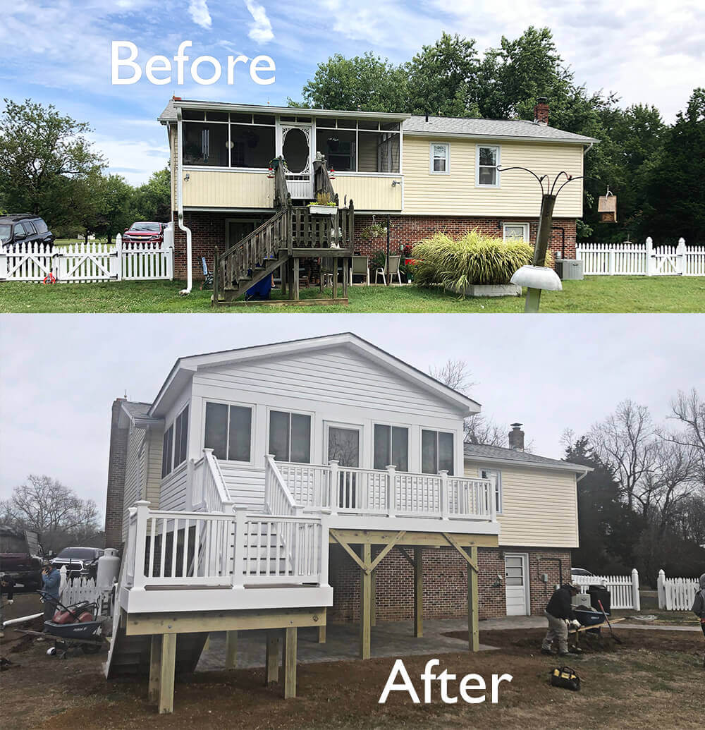 7th State Builders - Replacement sunroom and Patio