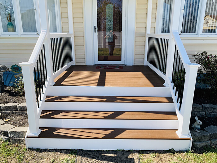 Front Door, Landing, and Steps After