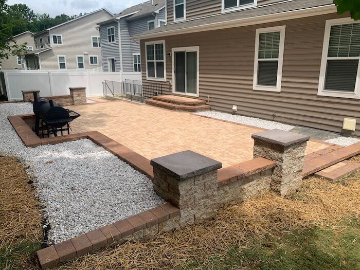 New Patio After Toward House- Waldorf Project