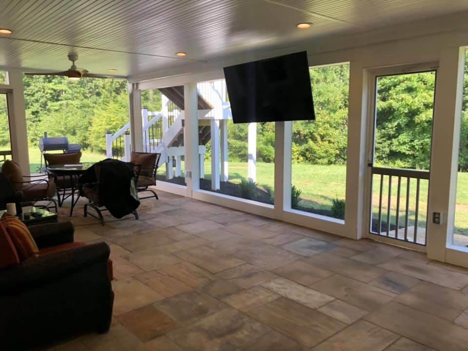 indoor porch view