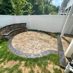 Completed Townhouse Paver Patio & Bump Out - From Grass to Great